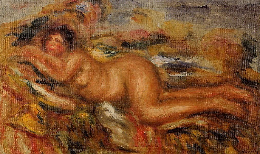Nude on the grass 1915